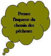 Pens�es: Prenez l'impasse du chemin des p�cheurs
